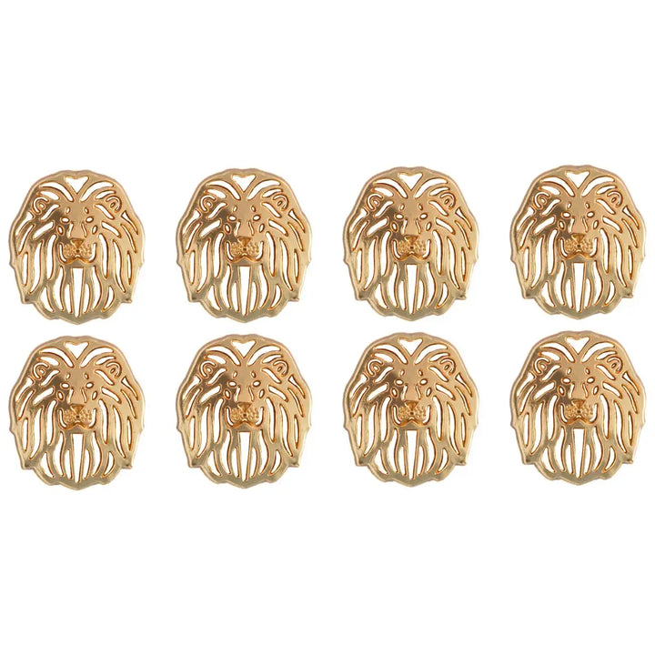Laser Cut Lion Metal Buttons | 19mm(30L) & 24mm(38L)