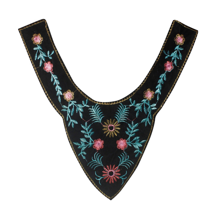 Royal Floral Round Shape Neckline