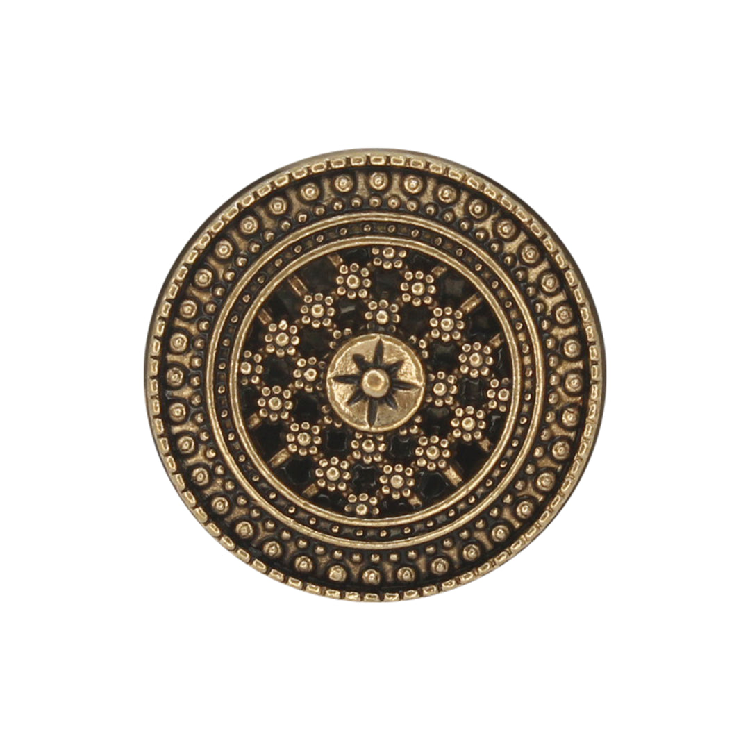 Cosmic Floral Bloom Metal Buttons