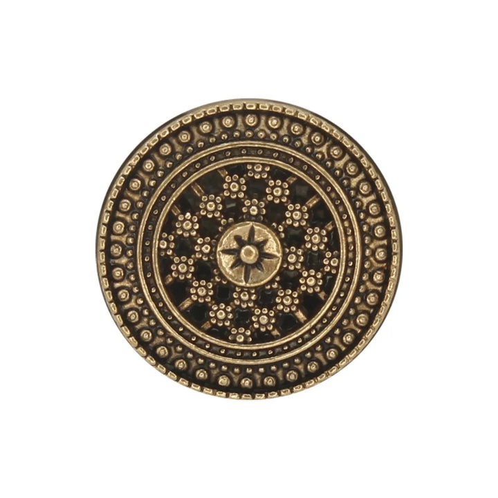 Cosmic Floral Bloom Metal Buttons | 18mm(28L) & 22mm(34L)