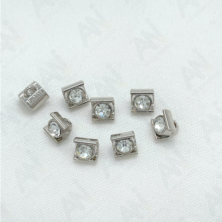 Decorative Square Metal Button for shirt