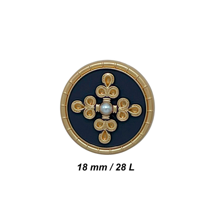 Elegant Pearl Metal Buttons for Clothing