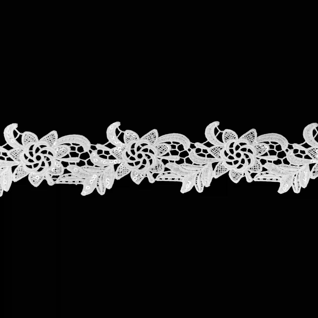 White Leaf Vine Lace | K-633