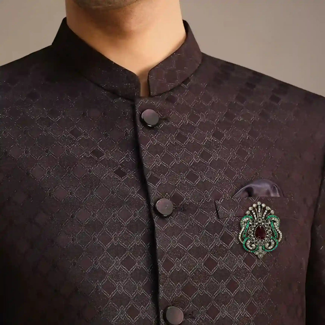 Victorian Style Rhinestone Brooch