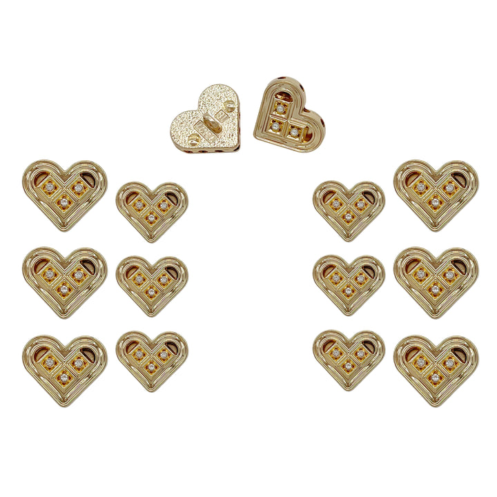 Decorative Heart Button for Crafts