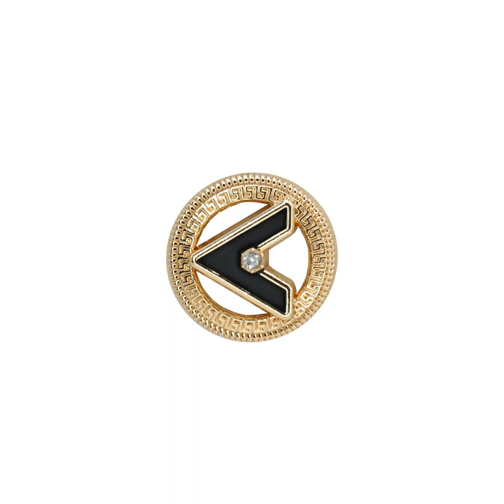 Letter V Metal Buttons | 18mm (28L), 20mm (31L) & 23mm (36L)