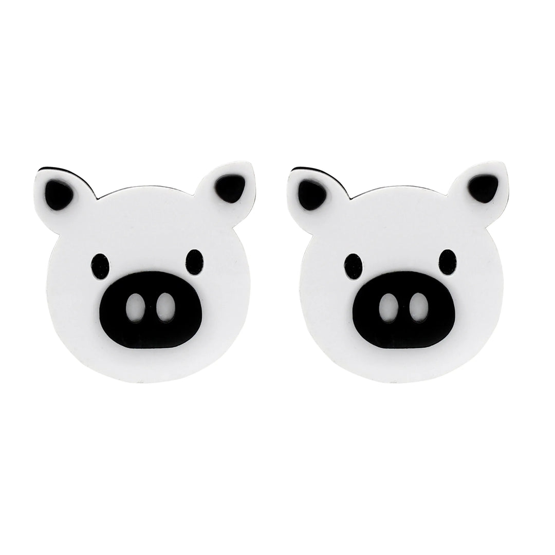 White piggy Brooch