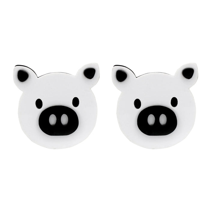 White piggy Brooch