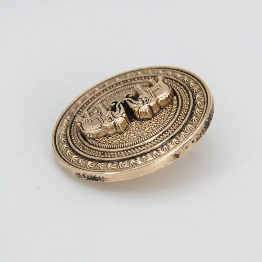 Confronted Elephant Design Metal Buttons | 18mm & 23mm