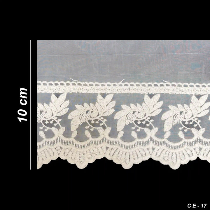 Leaf Garland Organza Lace | 2 Meters | CE-17