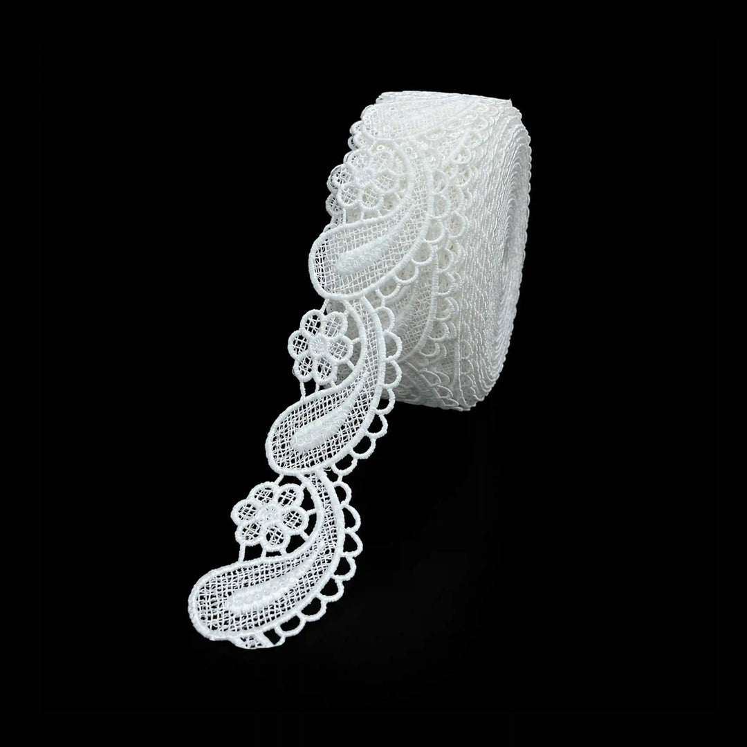 Paisely Floral Sequins Lace | SKU-K-634