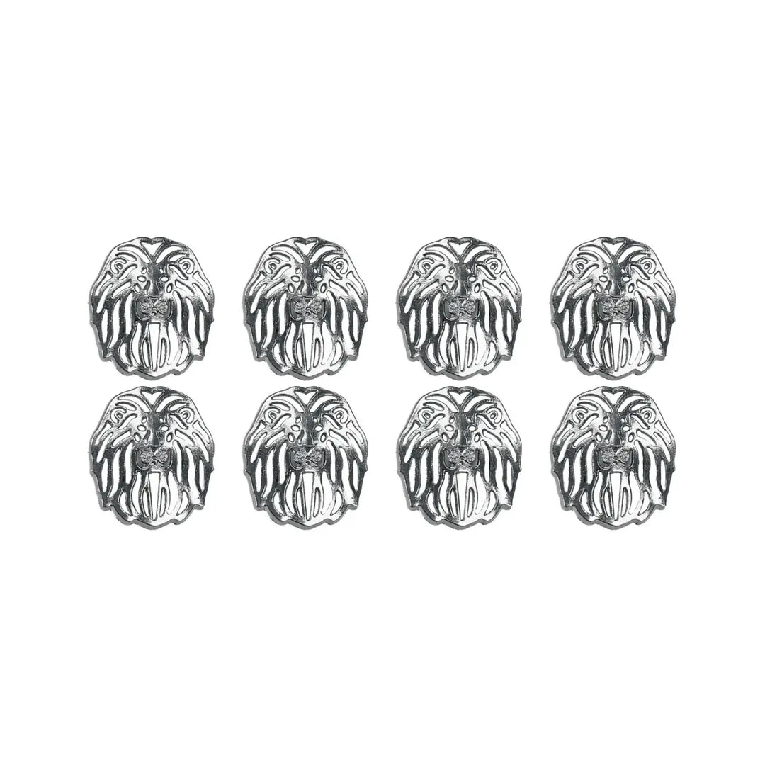 Laser Cut Lion Metal Buttons | 19mm(30L) & 24mm(38L)