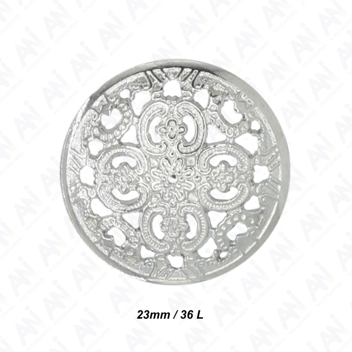 Cutwork Metal Button