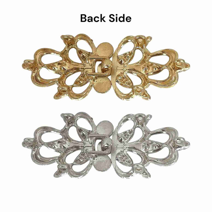 Filigree Butterfly Cardigan Clips Buttons