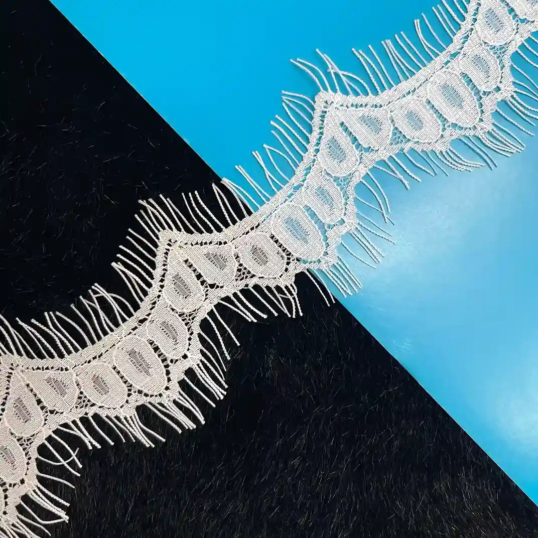 Oval Eyelet Scallop Lace Trim