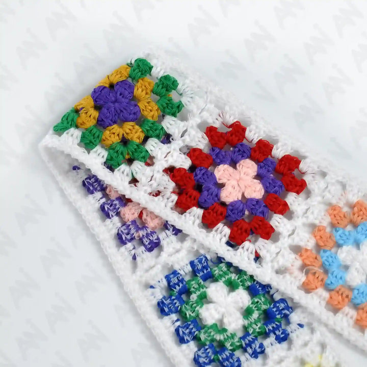 Multicolor Color-block Crochet Lace | 2 Meter