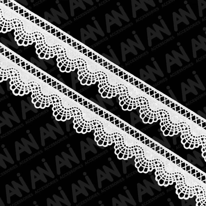 Medallion Border style Lace trim | 2  Meter