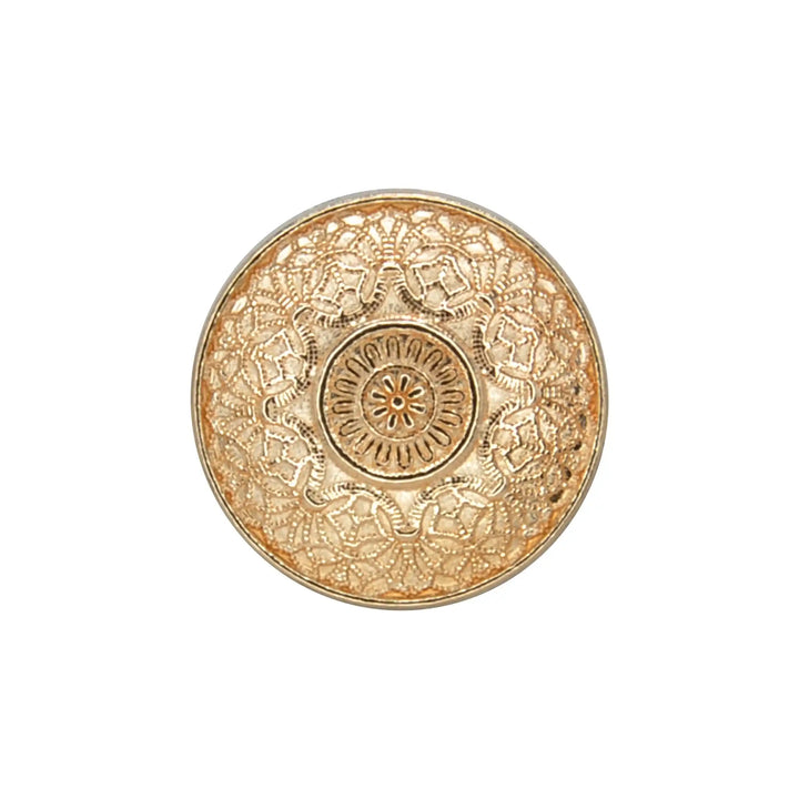 Traditional Gold Finish Metal Button | 18mm (28L)  & 21mm (34L)