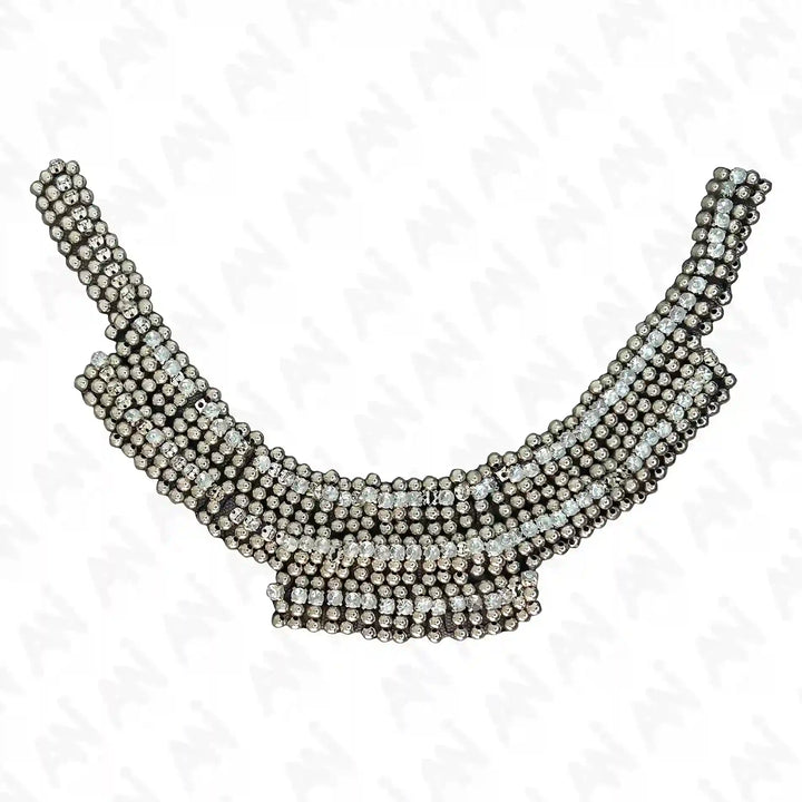 Crystal Beaded Neckline Patch