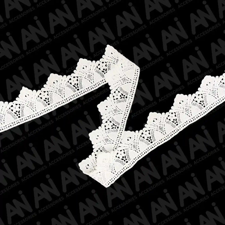 Dahlias Border Sequins Lace | 2 Meter