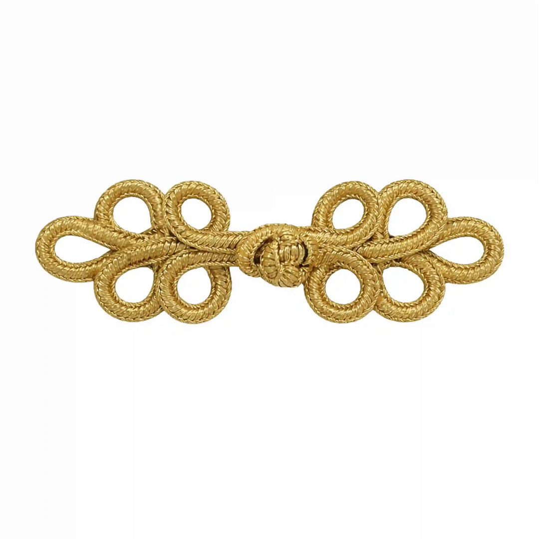 Ribbed Gold Barrel Bead
