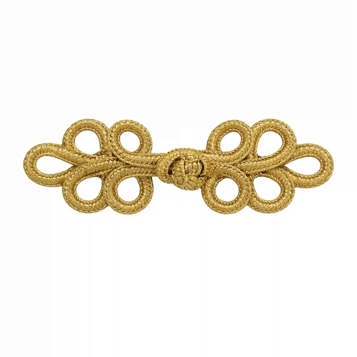 Ribbed Gold Barrel Bead