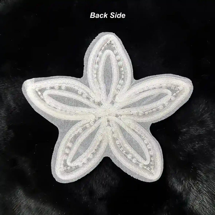 Double Daisy Beaded Organza Stem