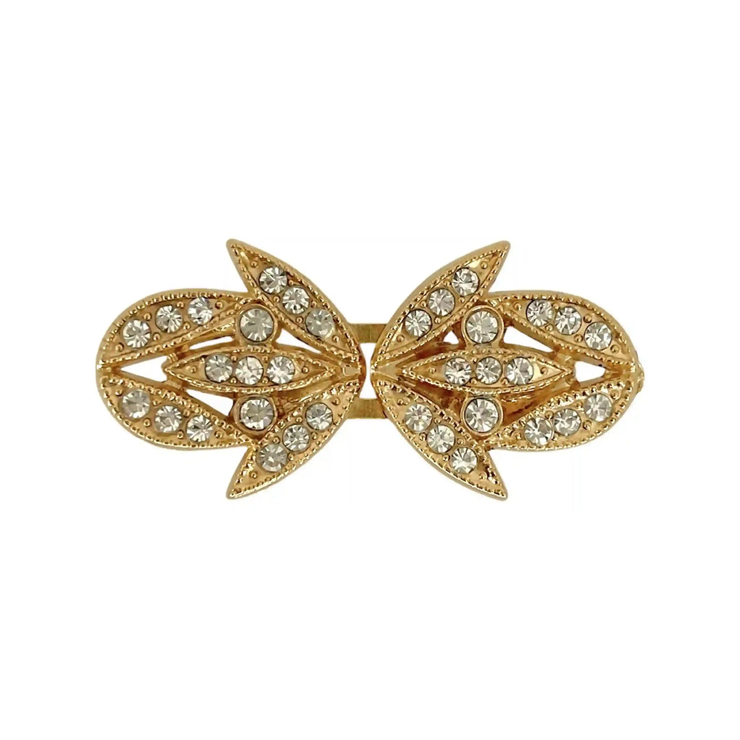 Leaf Petal Silhouettes Frog Closure Buttons