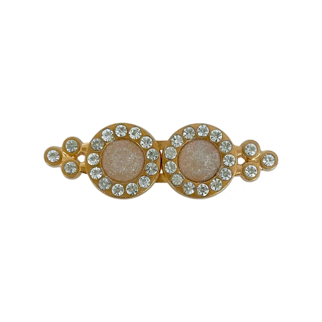 Double Circle Rhinestone Buckle