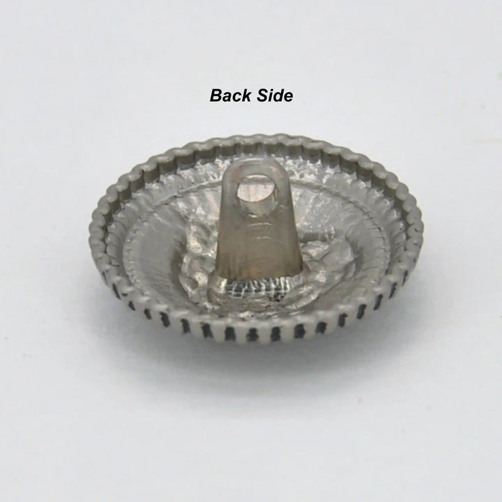 Black Lion Face Metal Button | 18mm (28L) & 22mm (35L)