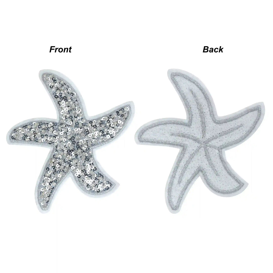 Sequins Star Fish Sew Patch