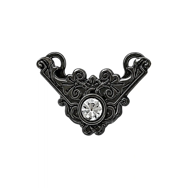 Filigree Rhinestone V Style Collartip