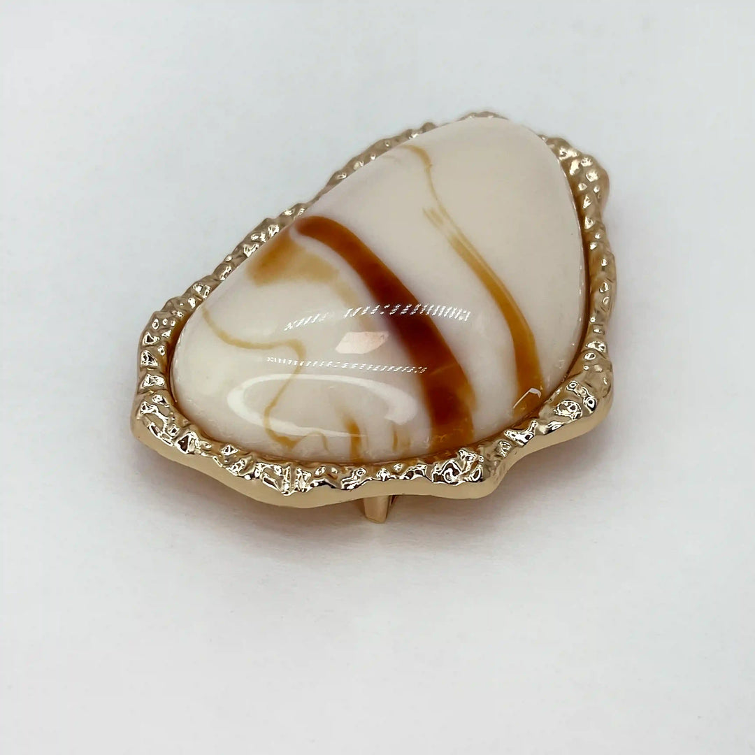 Organic Marbled Stone Buckles