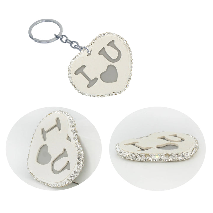 Heat Style Love White Heart Brooch Pin