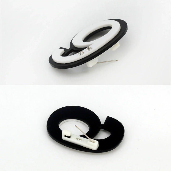 Number 6 Brooch
