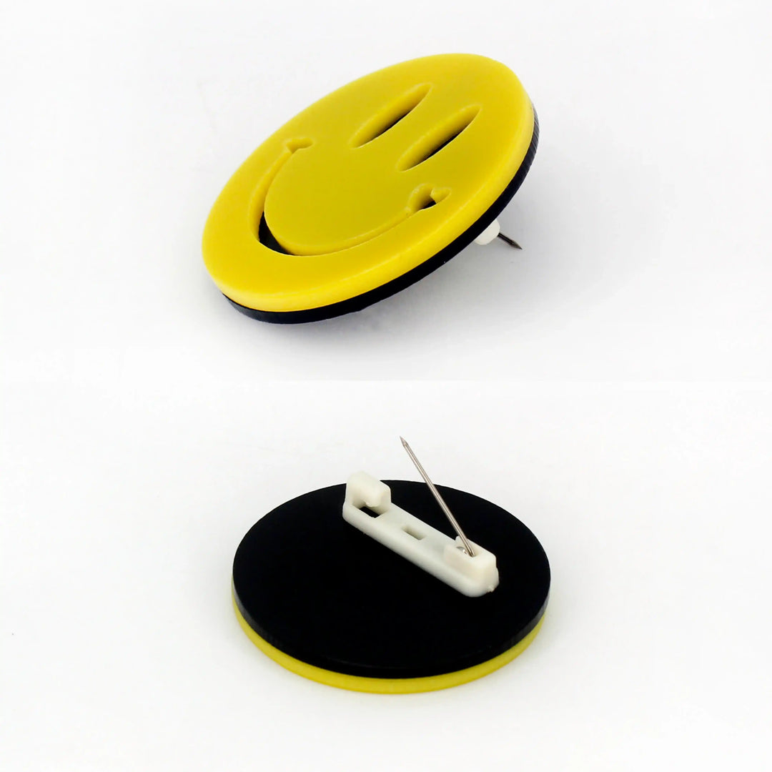 Smiley Emoji Brooch Pin