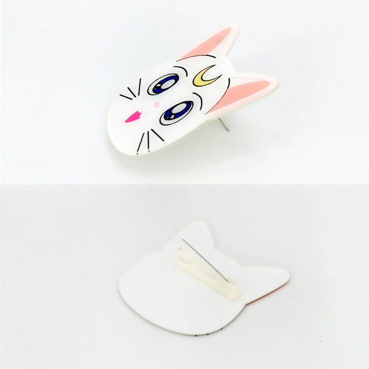 Moon Cat Pin Brooch