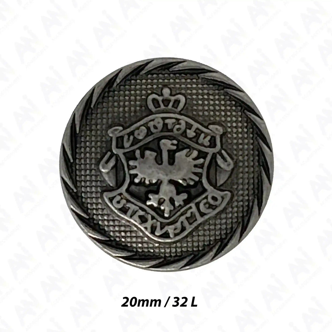 Heraldic Emblem Buttons for Clothing
