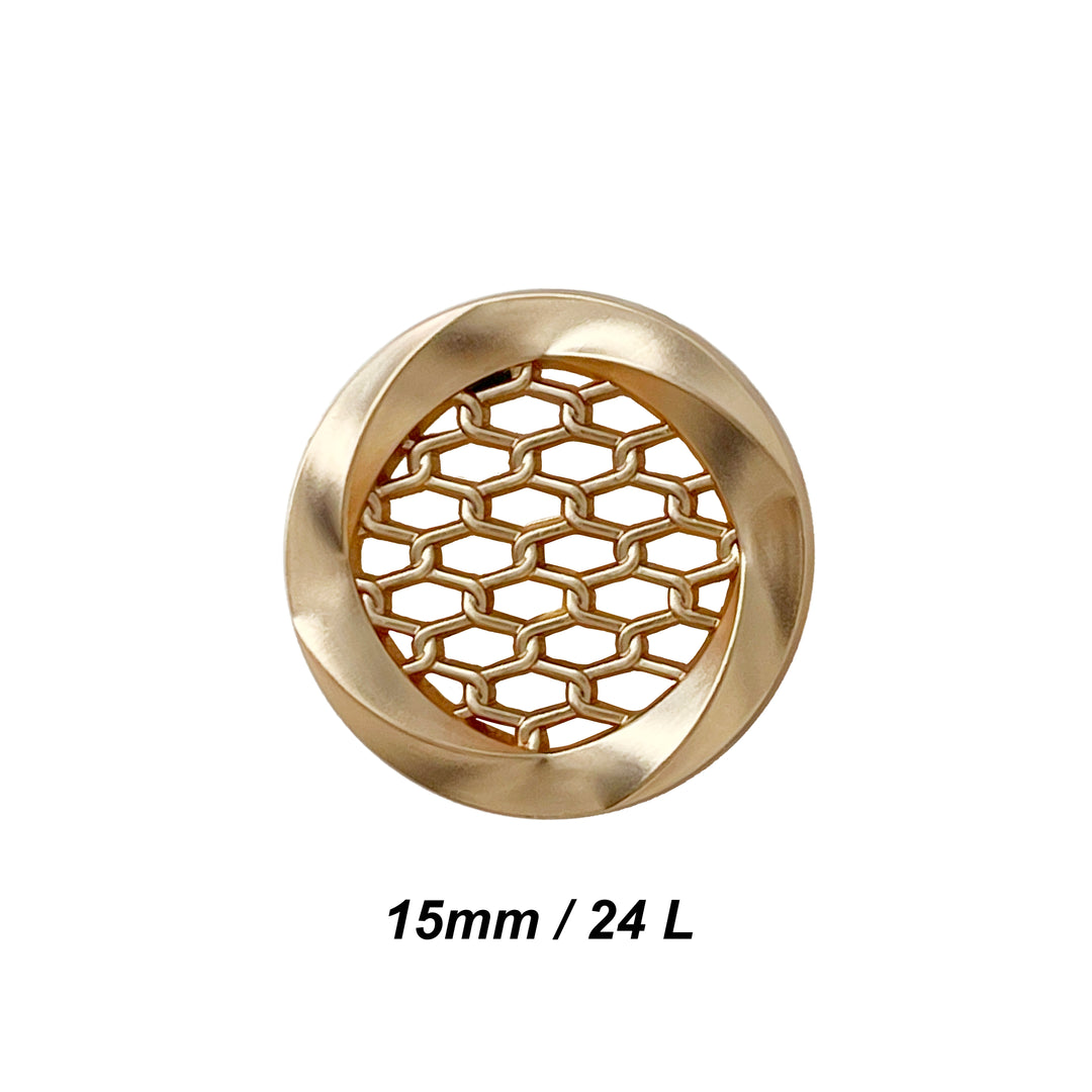 Honey Comb Metal Buttons