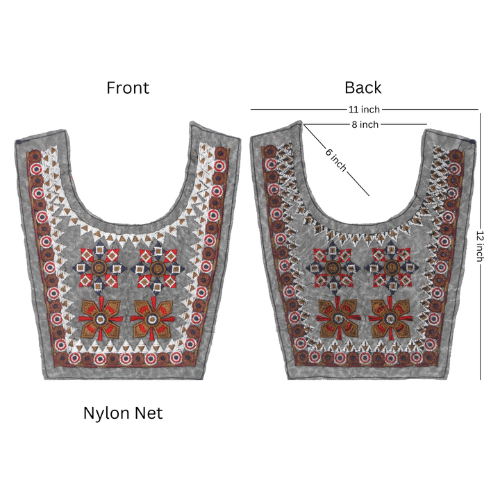 Embroidered Eden Style Ethnic Neckline