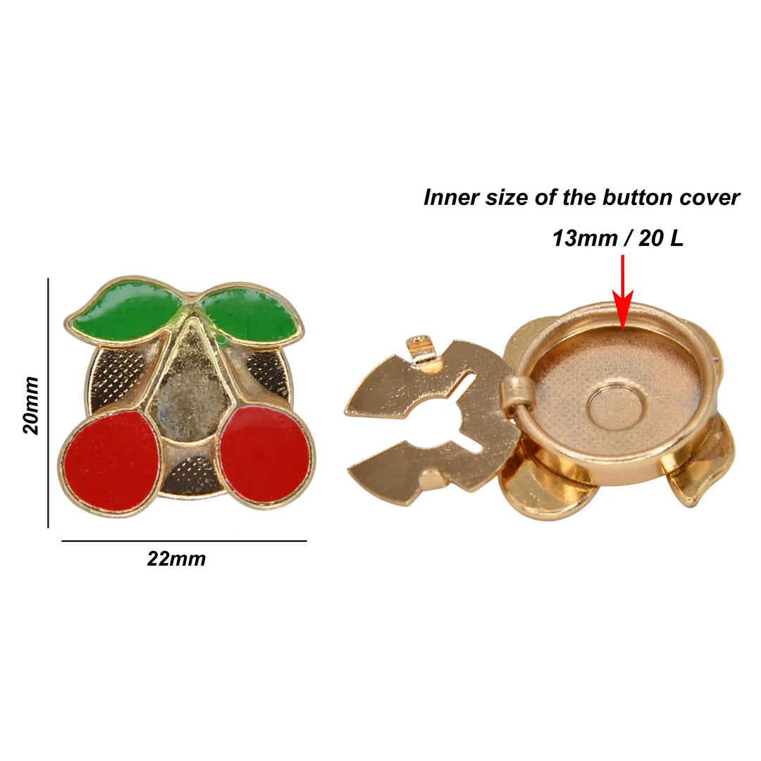 Fruit Inspired Button Covers