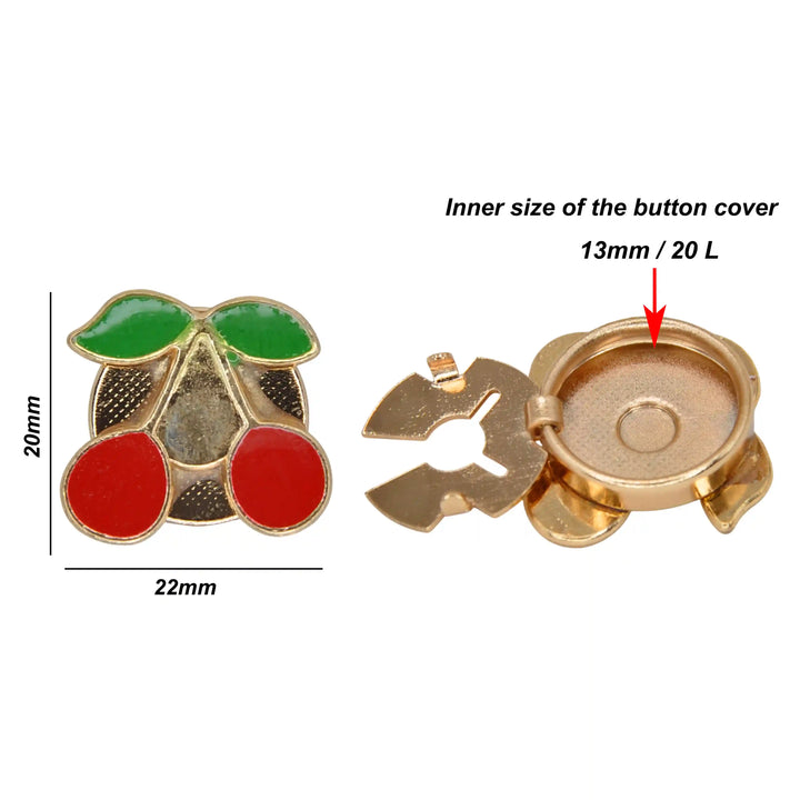 Fruit Inspired Button Covers