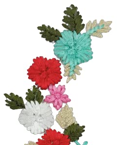 Beautiful Color Floral Sew Patch(Set of 2)