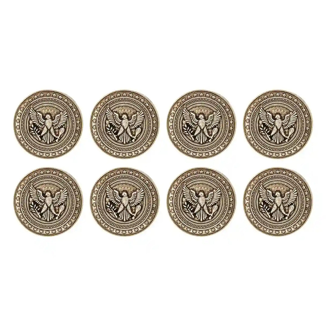 Imperial Eagle Wing Metal Buttons | 18mm(28L) & 23mm(36L)