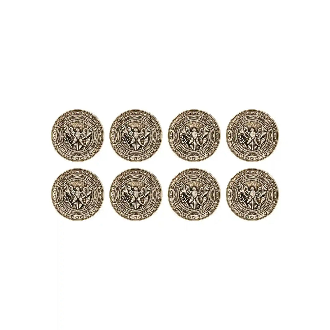 Imperial Eagle Wing Metal Buttons | 18mm(28L) & 23mm(36L)