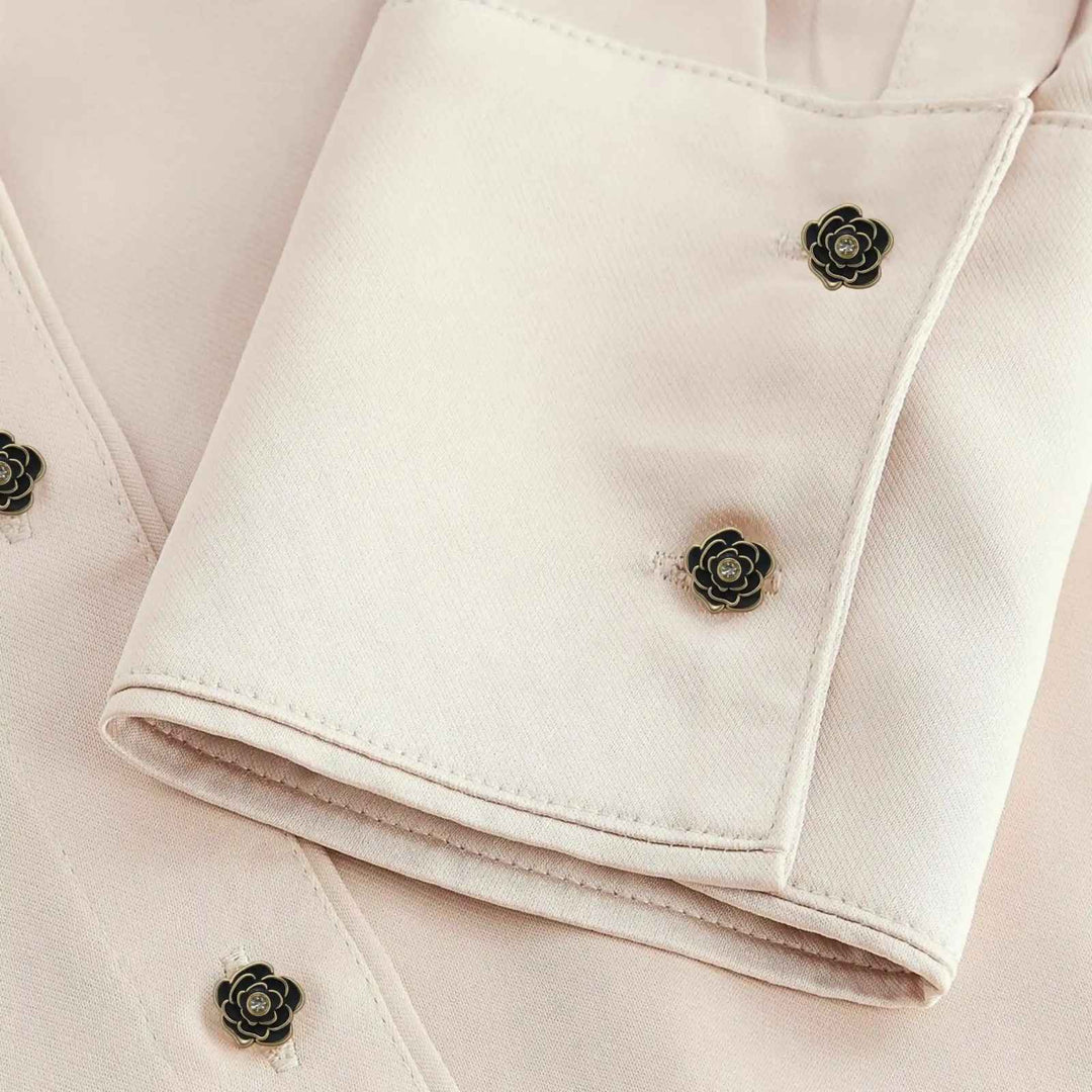 Premium Black Rose Metal Button | 12mm (20L)