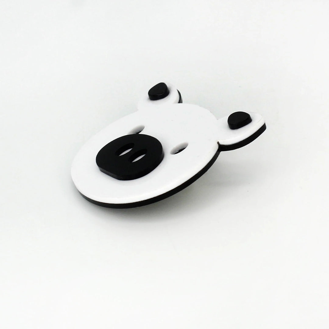 White piggy Brooch