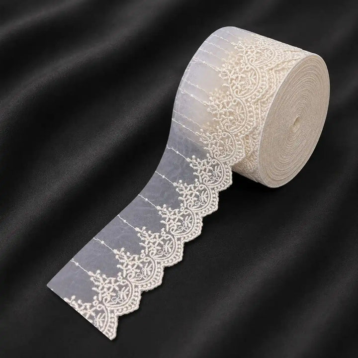 Ornate Medallion Organza Lace | 2 Meters | CE-14