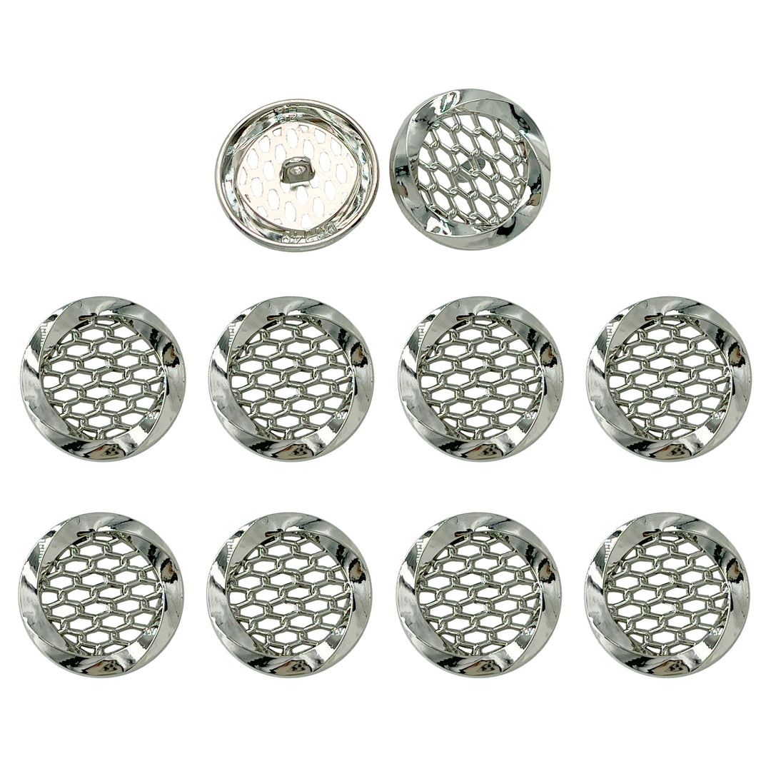 Honey Comb Metal Buttons