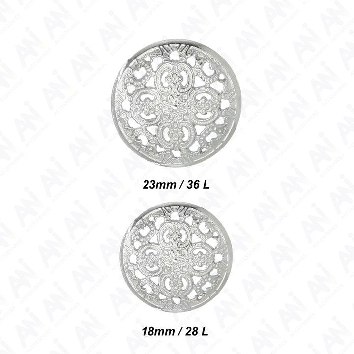 Cutwork Metal Button